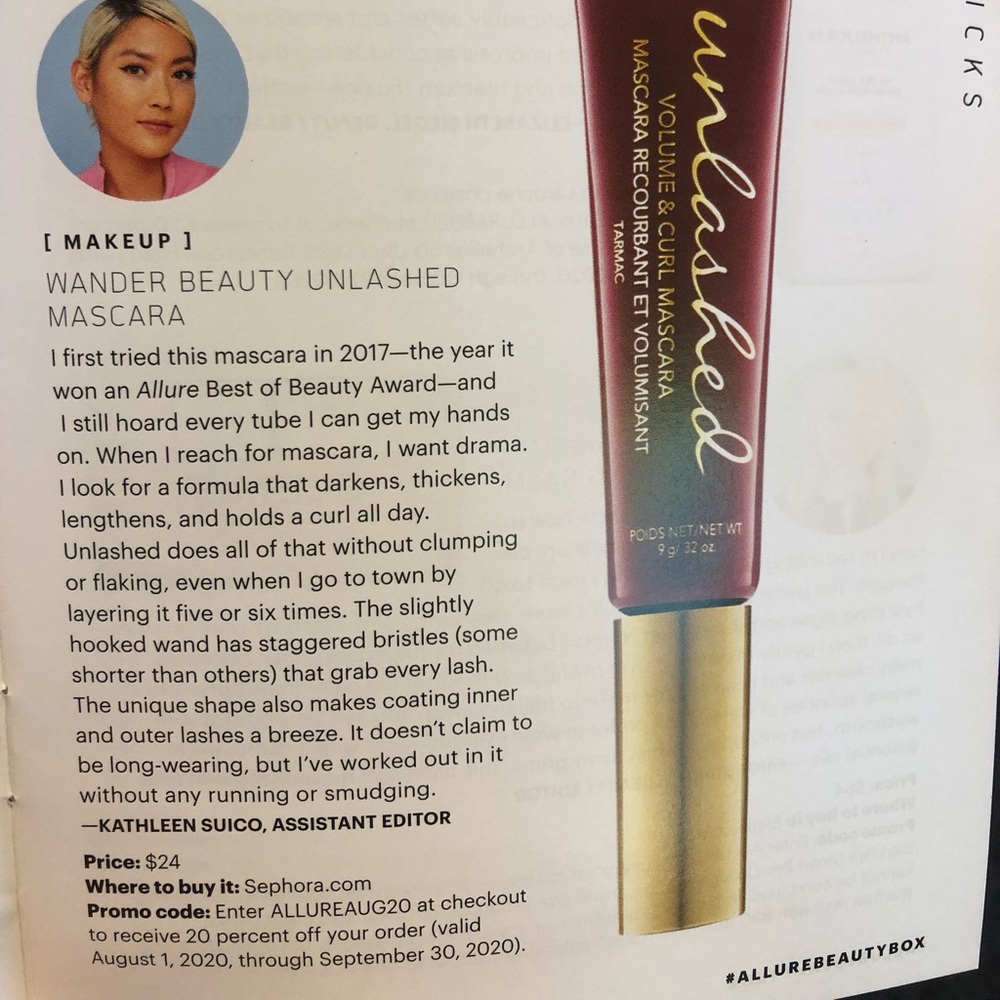 Wander Beauty Unlashed Volume and Curl Mascara